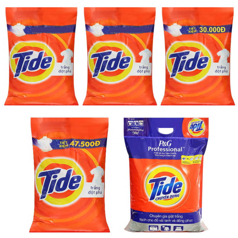 Bột giặt Tide trắng đột phá