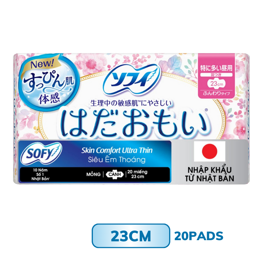 Băng Vệ Sinh Sofy Skin Comfort Siêu Mỏng Cánh