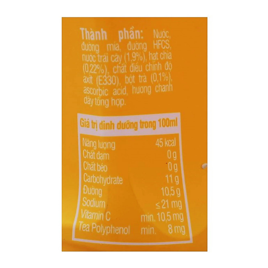 Trà chanh dây và hạt chia Fuzetea 350ML/450ML