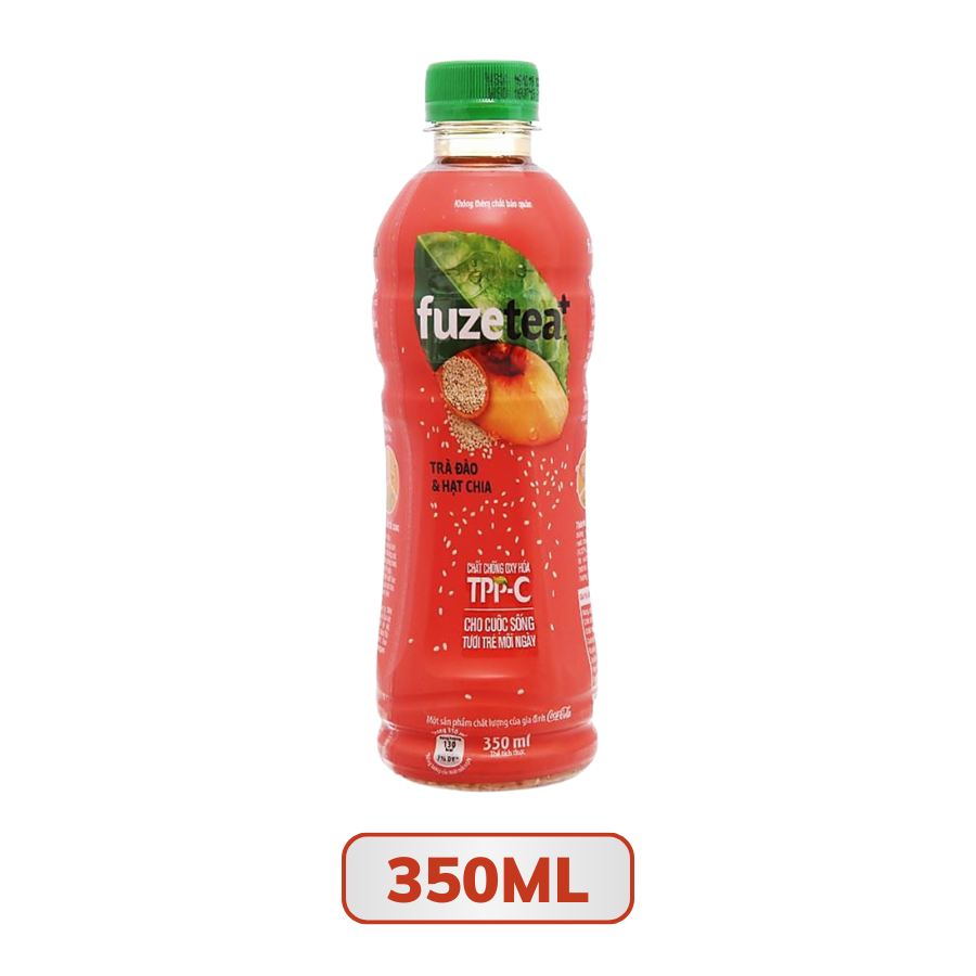Trà đào và hạt chia FuzeTea 350ML/450ML/1L