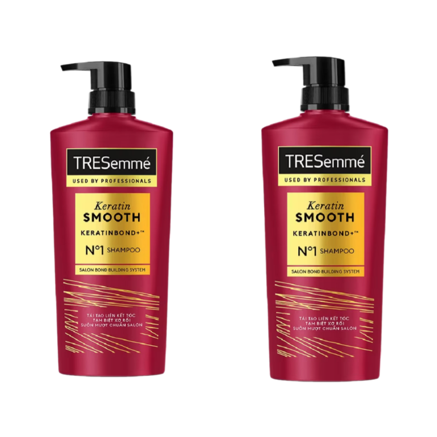 Dầu gội TRESemmé Keratin Smooth tinh dầu Argan vào nếp chuẩn salon 640G/ 850G