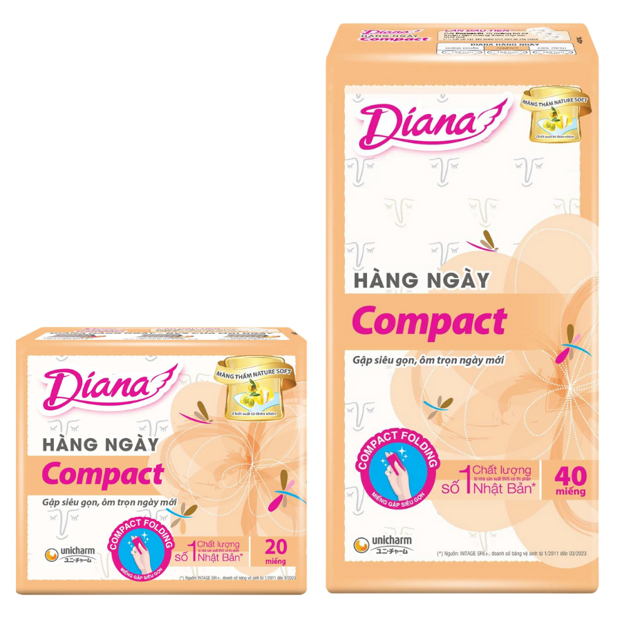 Băng Vệ Sinh Diana Sensi Hàng Ngày Compact