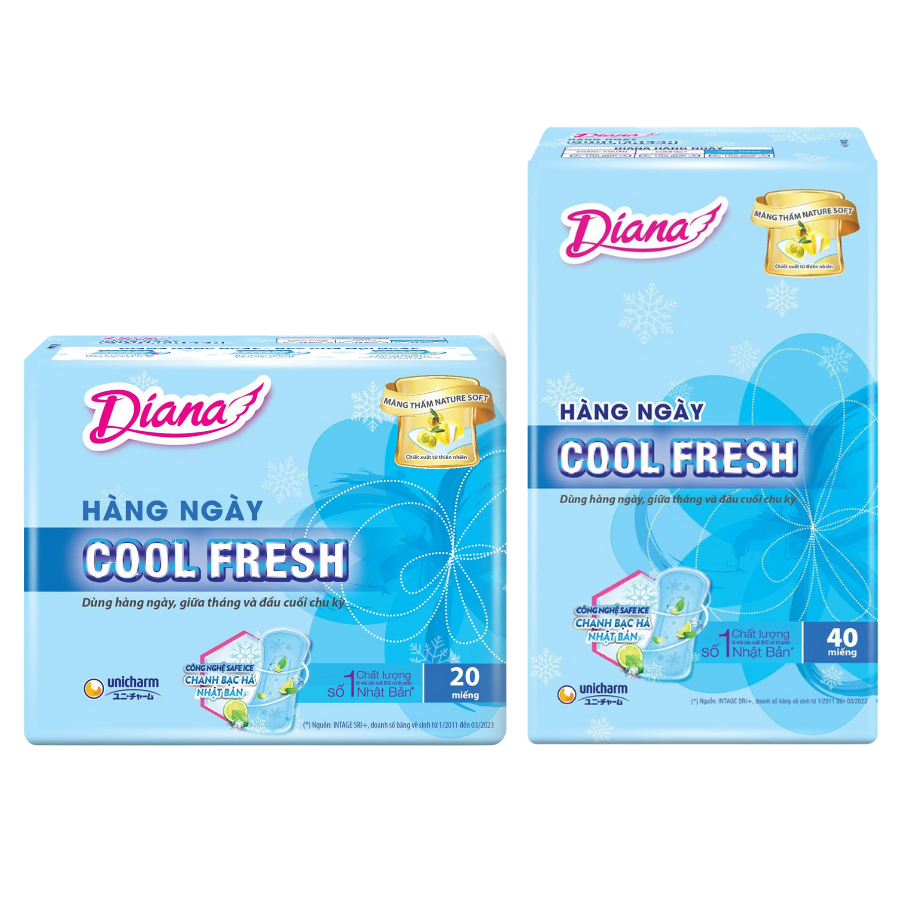 Băng Vệ Sinh Diana Sensi Hàng Ngày Cool Fresh
