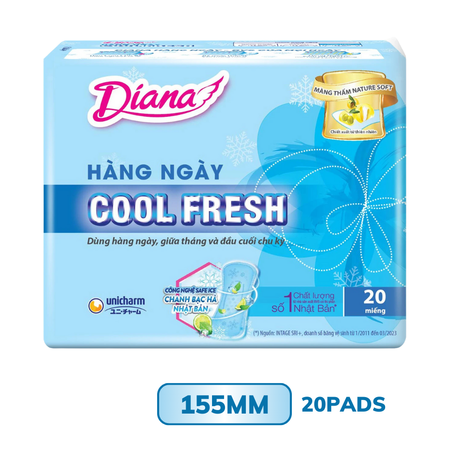 Băng Vệ Sinh Diana Sensi Hàng Ngày Cool Fresh