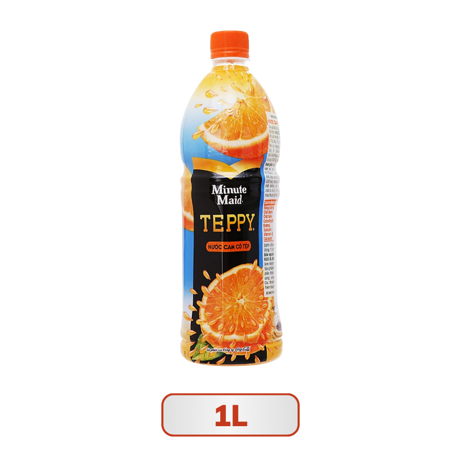Nước ép Teppy cam nguyên tép 327ML/1L