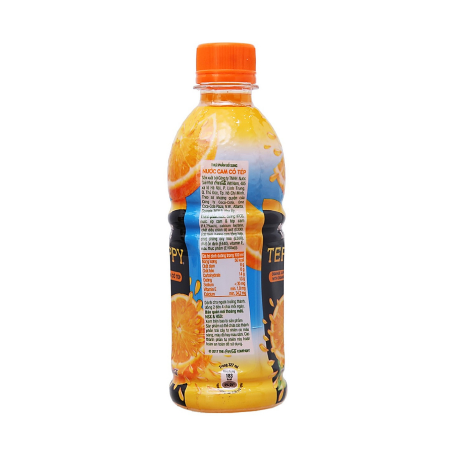 Nước ép Teppy cam nguyên tép 327ML/1L