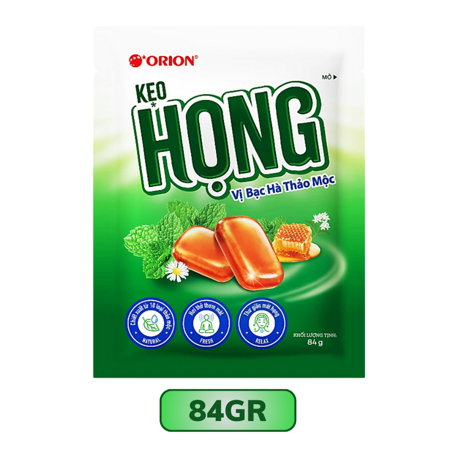 Kẹo ngậm Họng vị bạc hà thảo mộc