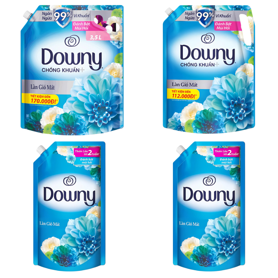 Nước xả vải Downy làn gió mát túi 1.35L/ 1.5L/ 2.3L/ 3.5L