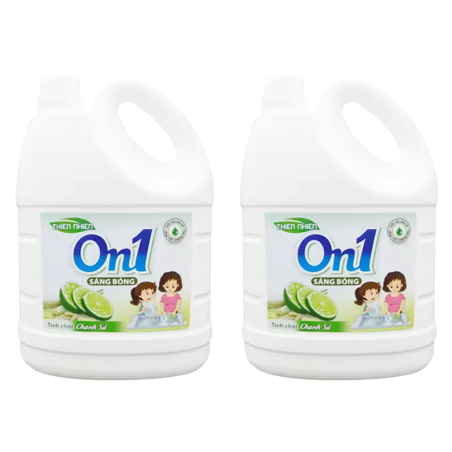 Nước rửa chén On1 tinh chất chanh sả sạch bóng vết dầu mỡ