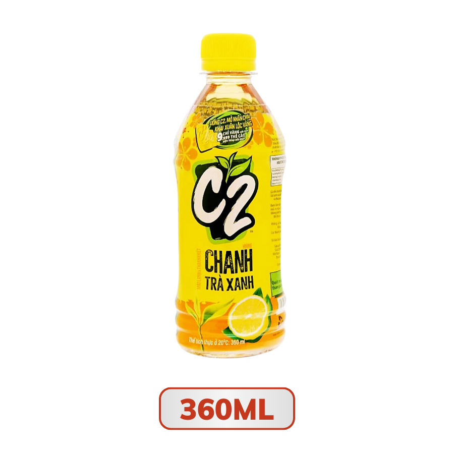 Trà xanh C2 hương chanh 255ML/360ML