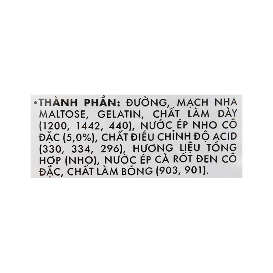 Kẹo dẻo BOOM hương Nho