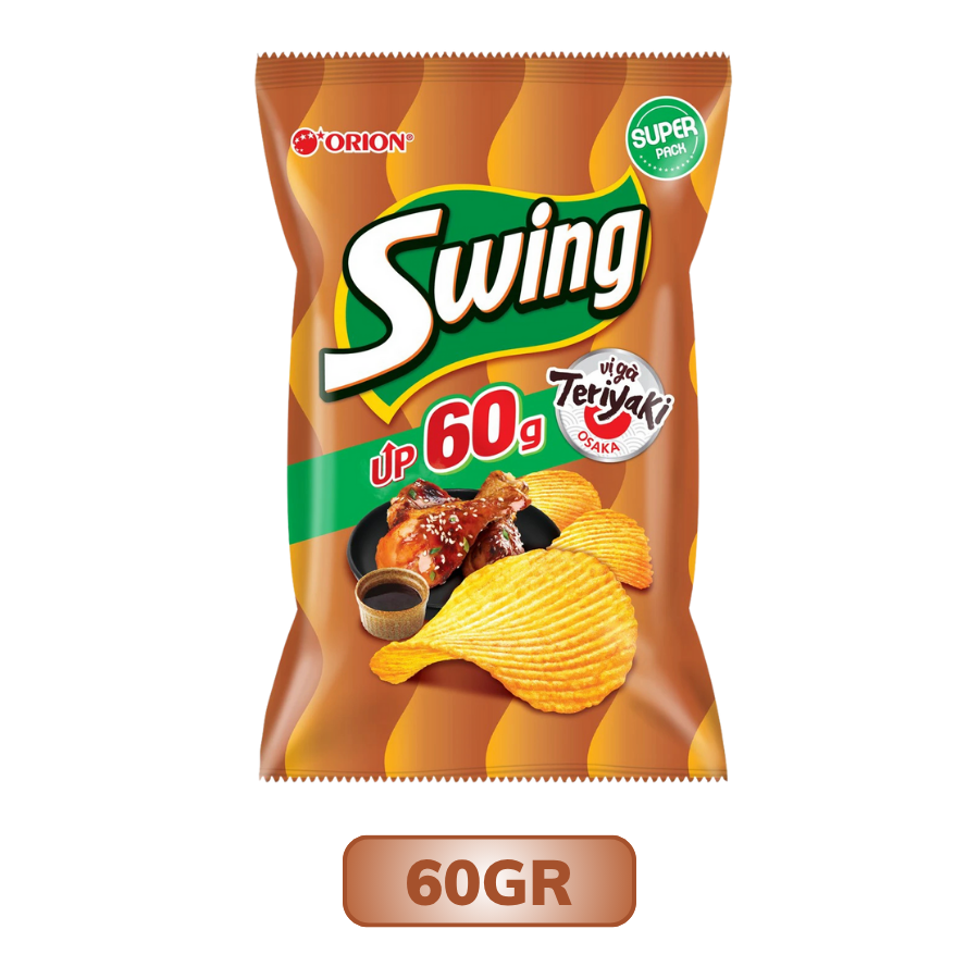 Snack bim bim Orion Swing gà teriyaki 35G/ 60G/ 105G