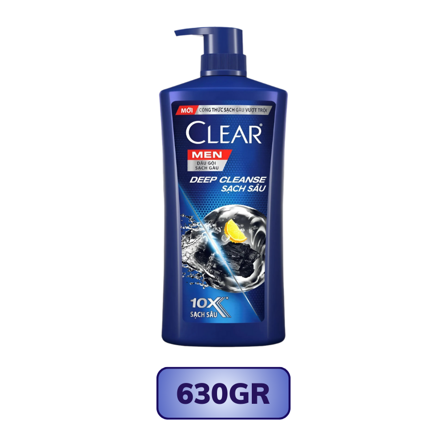 Dầu Gội Clear Men Deep Cleanse Sạch Sâu 170G/ 340G/ 650G/ 900G