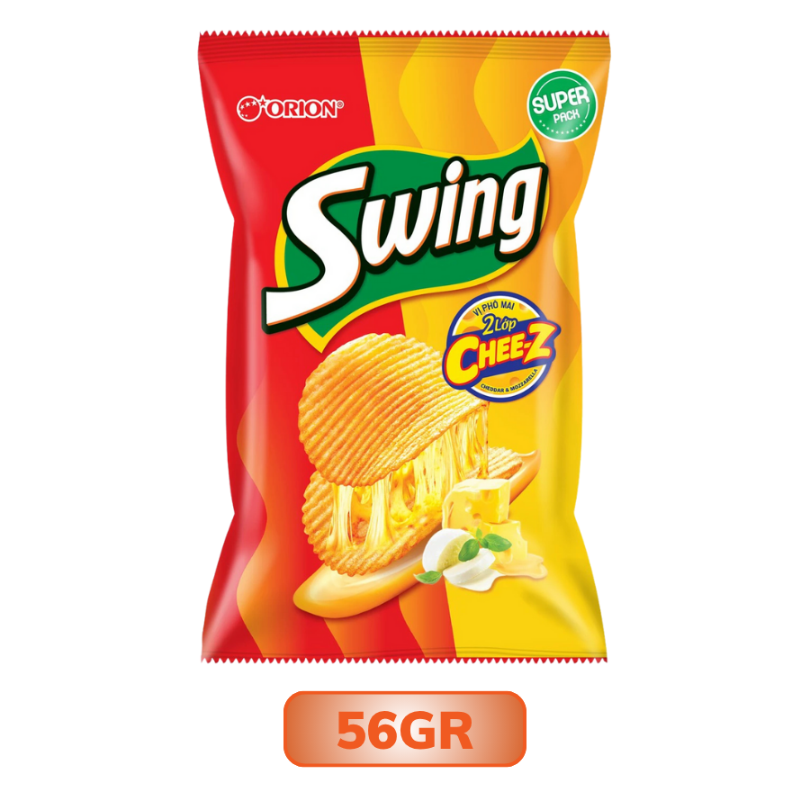 Snack phô mai 2 lớp Swing gói 30G/ 56G/ 90G