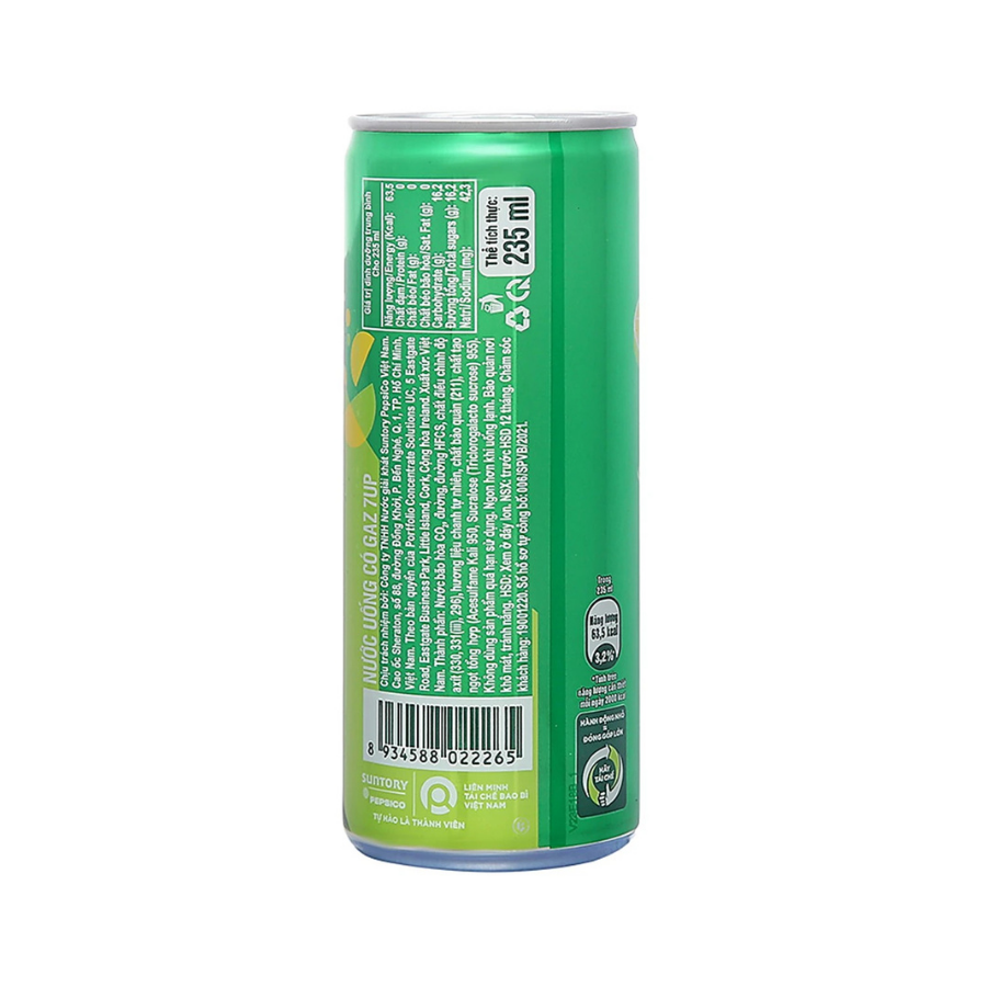 Nước ngọt 7 Up hương chanh 235ML/330ML