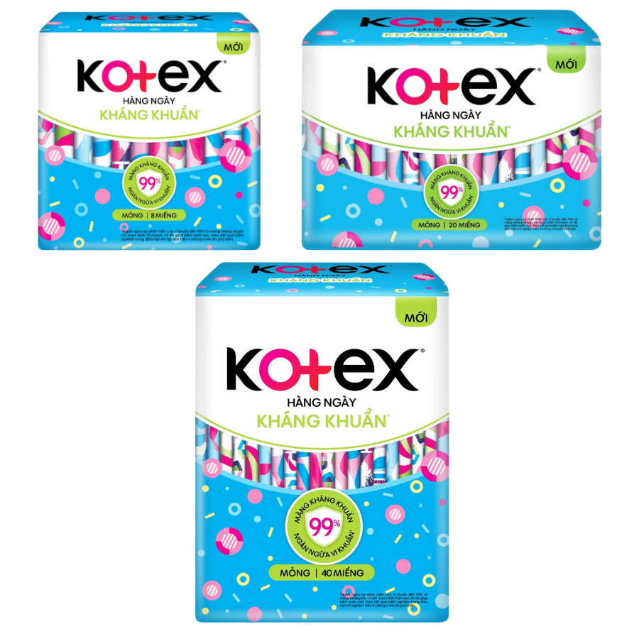 Băng vệ sinh Kotex hằng ngày kháng khuẩn