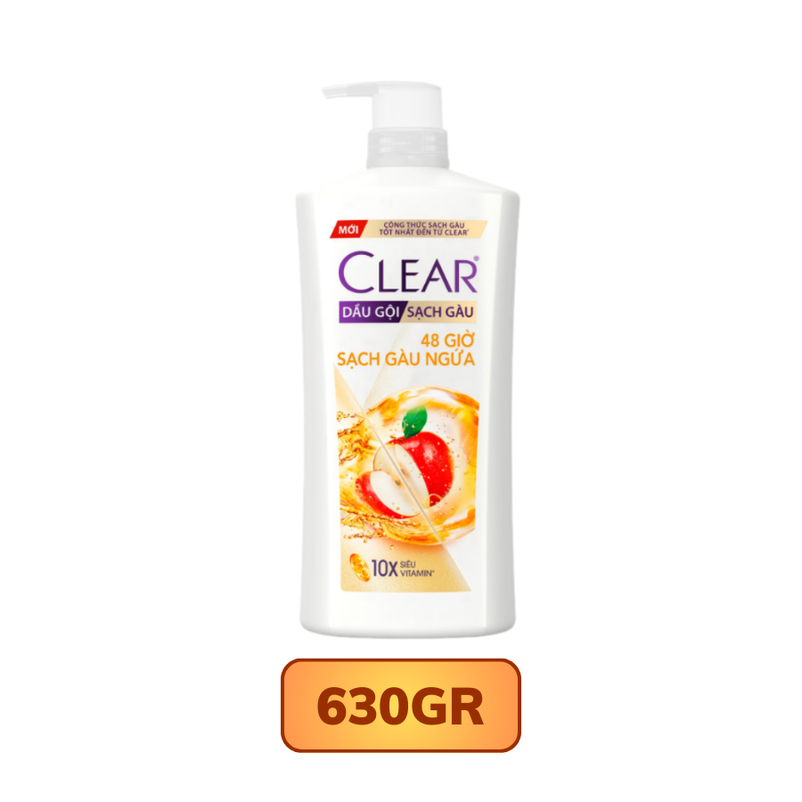 Dầu gội Clear 48 giờ sạch gàu ngứa 630G/ 880G