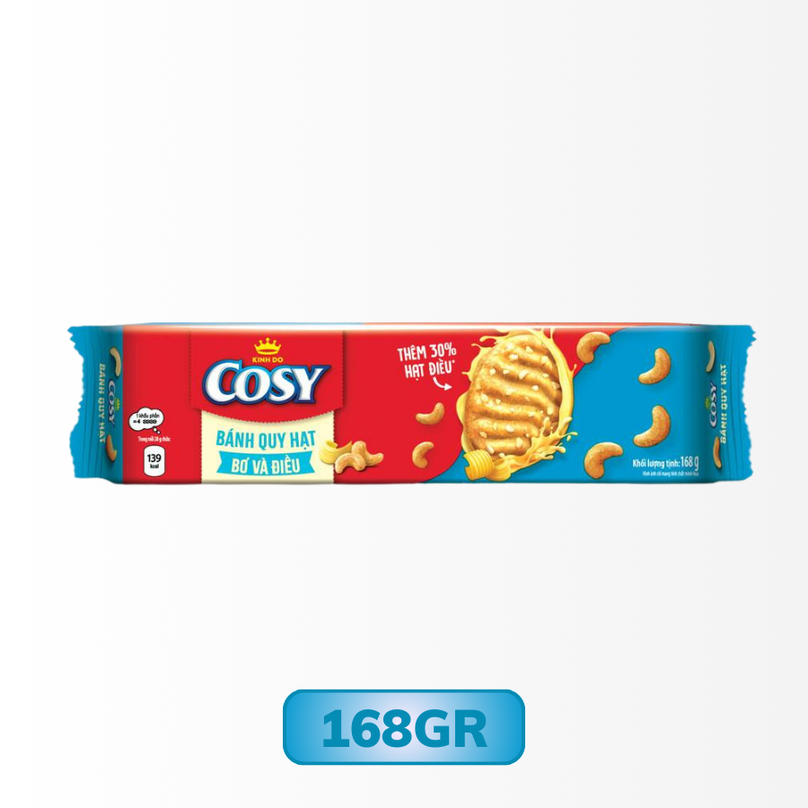 Bánh Quy Hạt Mini COSY Bơ và Điều
