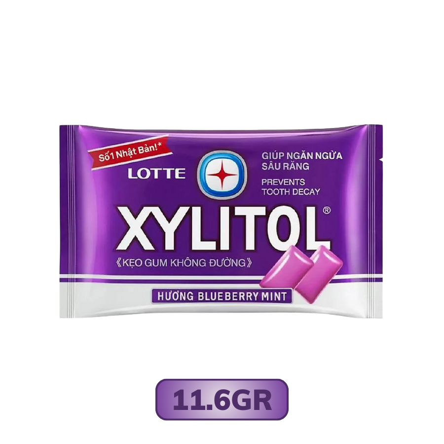 Kẹo Gum Xylitol Cool không đường hương việt quất