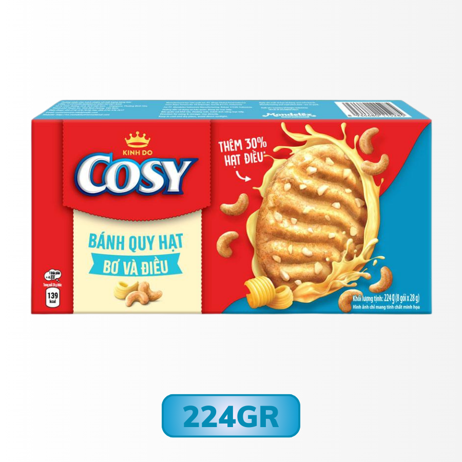 Bánh Quy Hạt Mini COSY Bơ và Điều