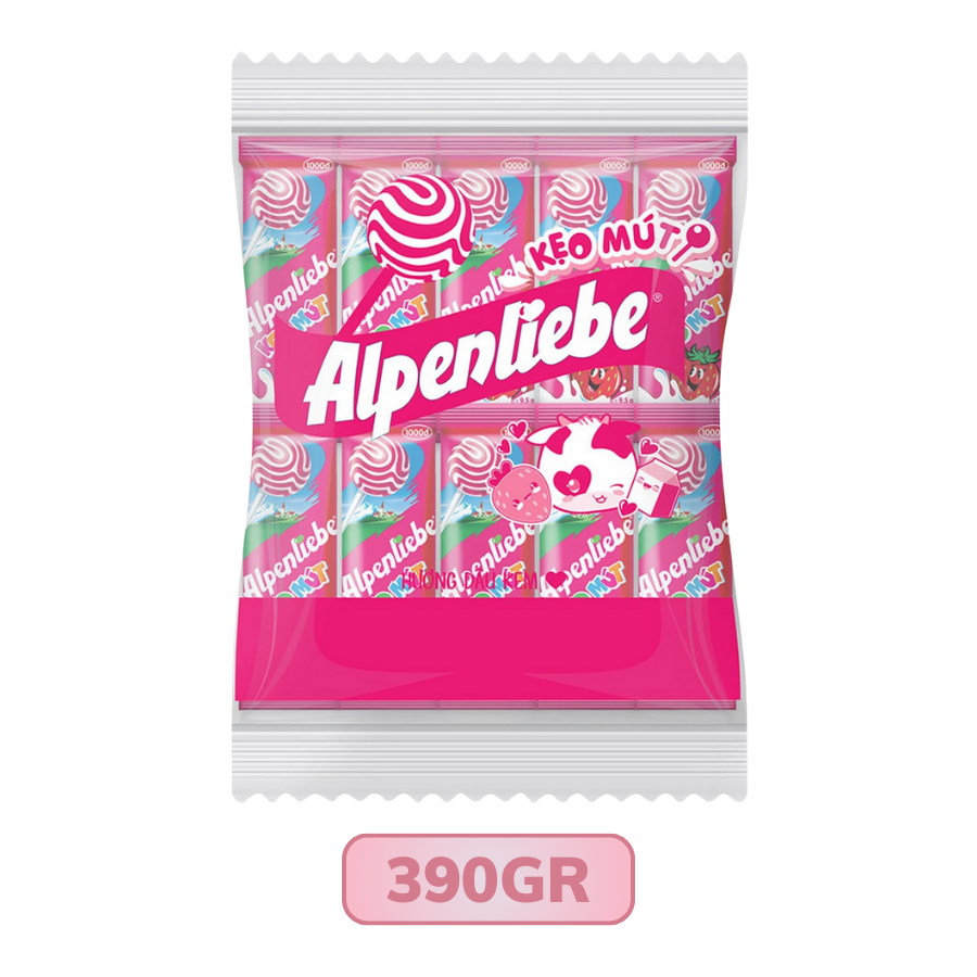 Kẹo mút Alpenliebe vị dâu