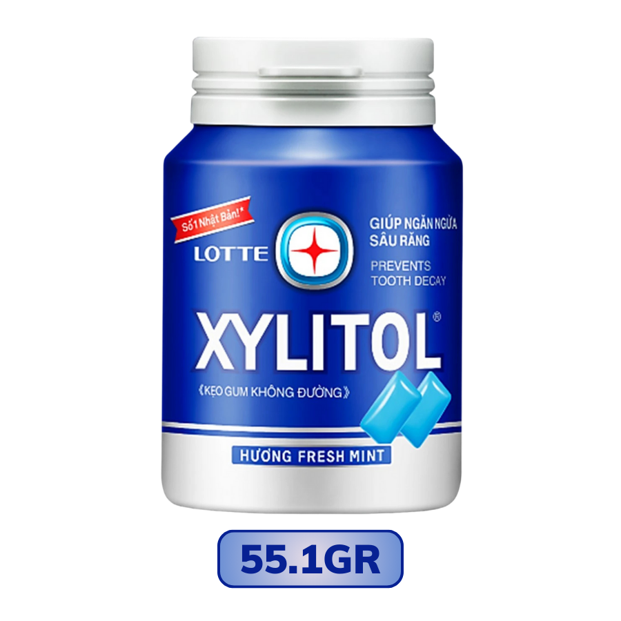 Kẹo Gum Xylitol Cool không đường hương fresh mint