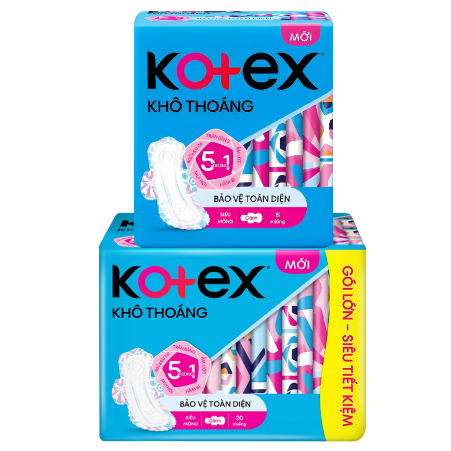 KOTEX Khô Thoáng Bảo Vệ Toàn Diện Dày Siêu Mỏng