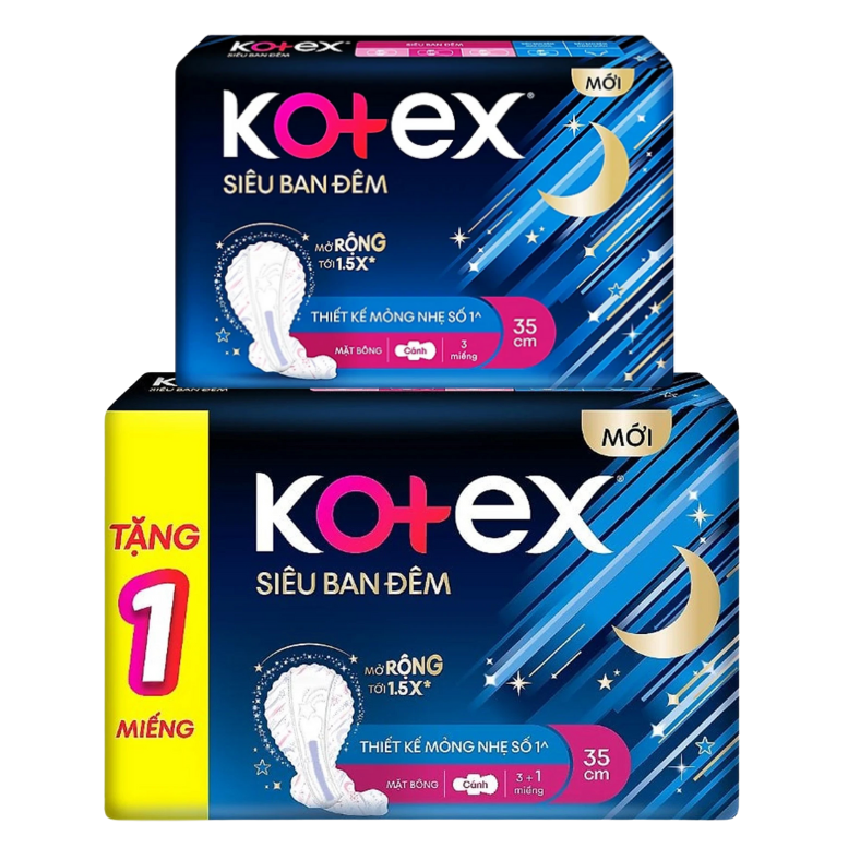 Băng vệ sinh Siêu ban đêm Kotex cánh