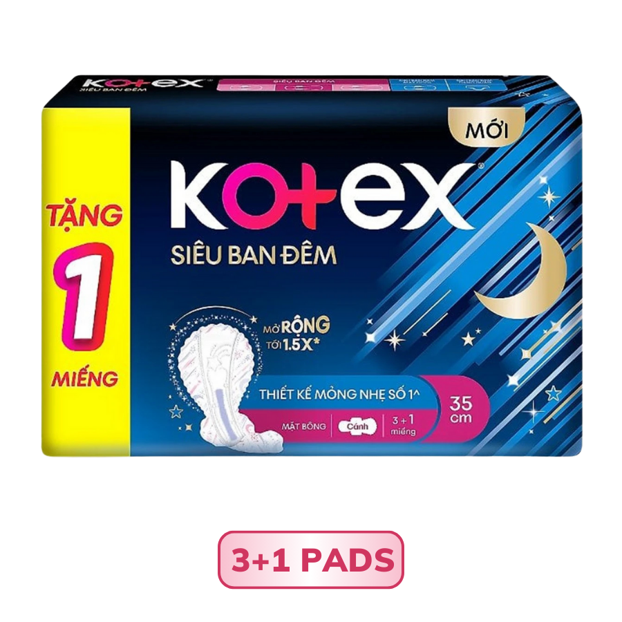 Băng vệ sinh Siêu ban đêm Kotex cánh