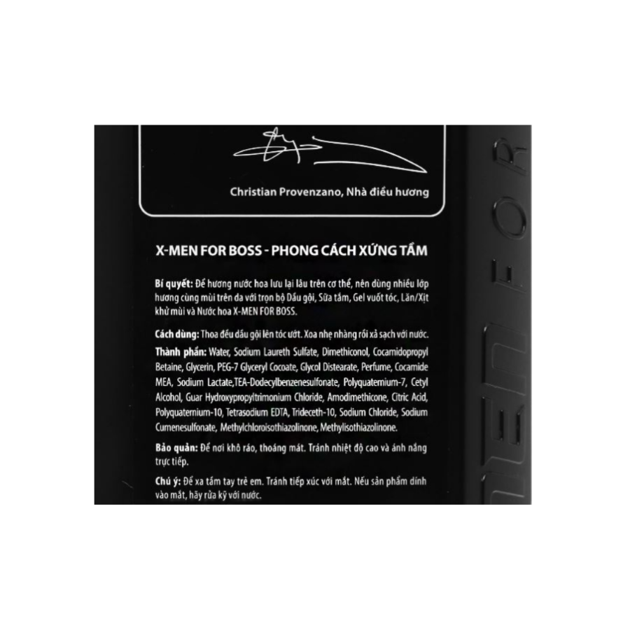Dầu gội nước hoa X-Men For Boss Luxury 180G/ 650G