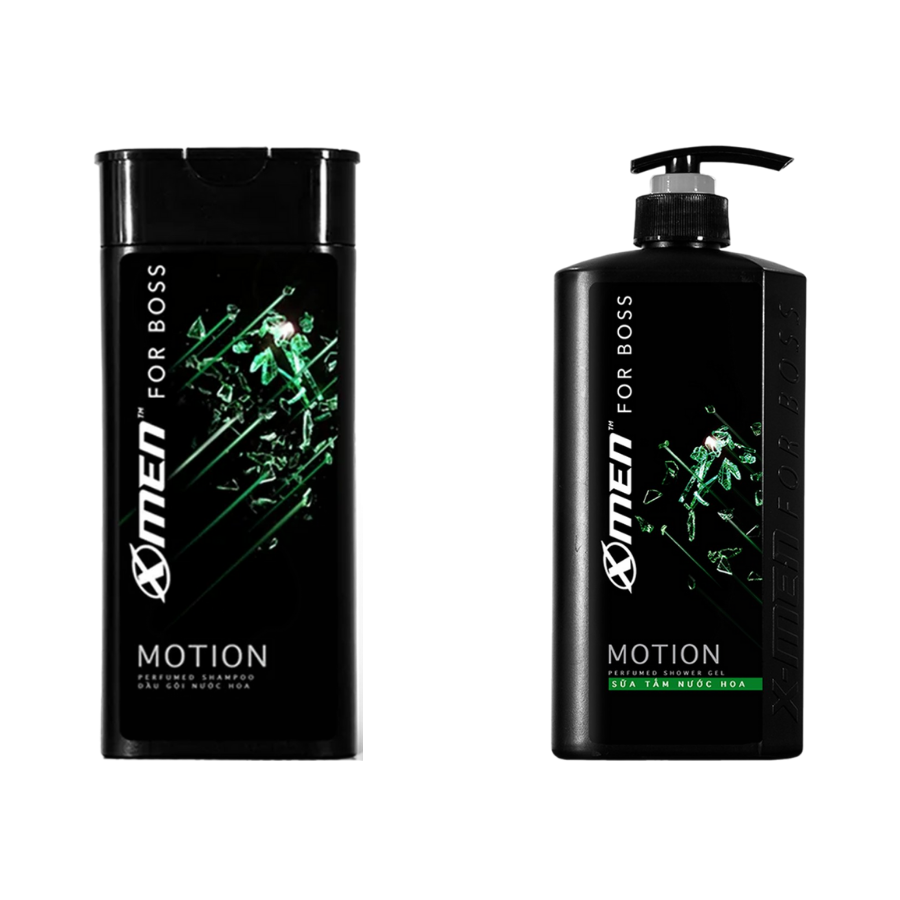 Dầu gội nước hoa X-Men For Boss Motion sạch gàu thơm lâu 180G/ 650G