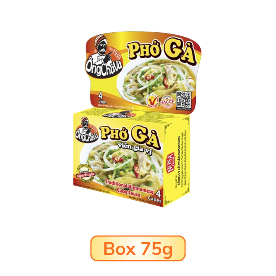 Viên Gia Vị Phở Gà Ông Chà Và Gold 126G/75G