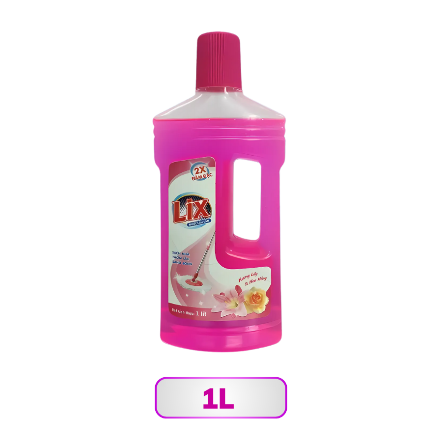 Nước lau sàn Lix hương Lily và hoa hồng