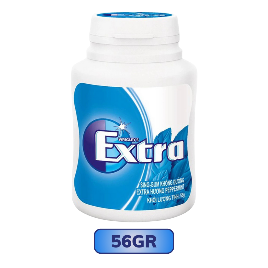 Kẹo Cao Su Wrigley Extra Peppermint Không Đường