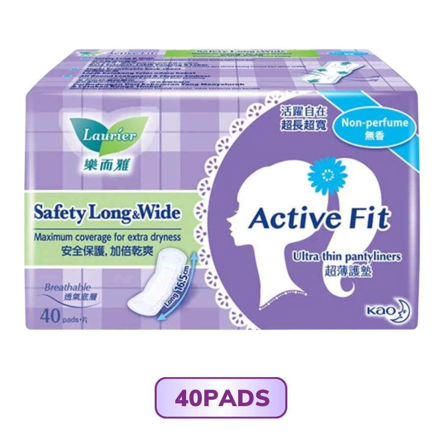Băng vệ sinh hàng ngày Laurier Active Fit Siêu Thấm không hương