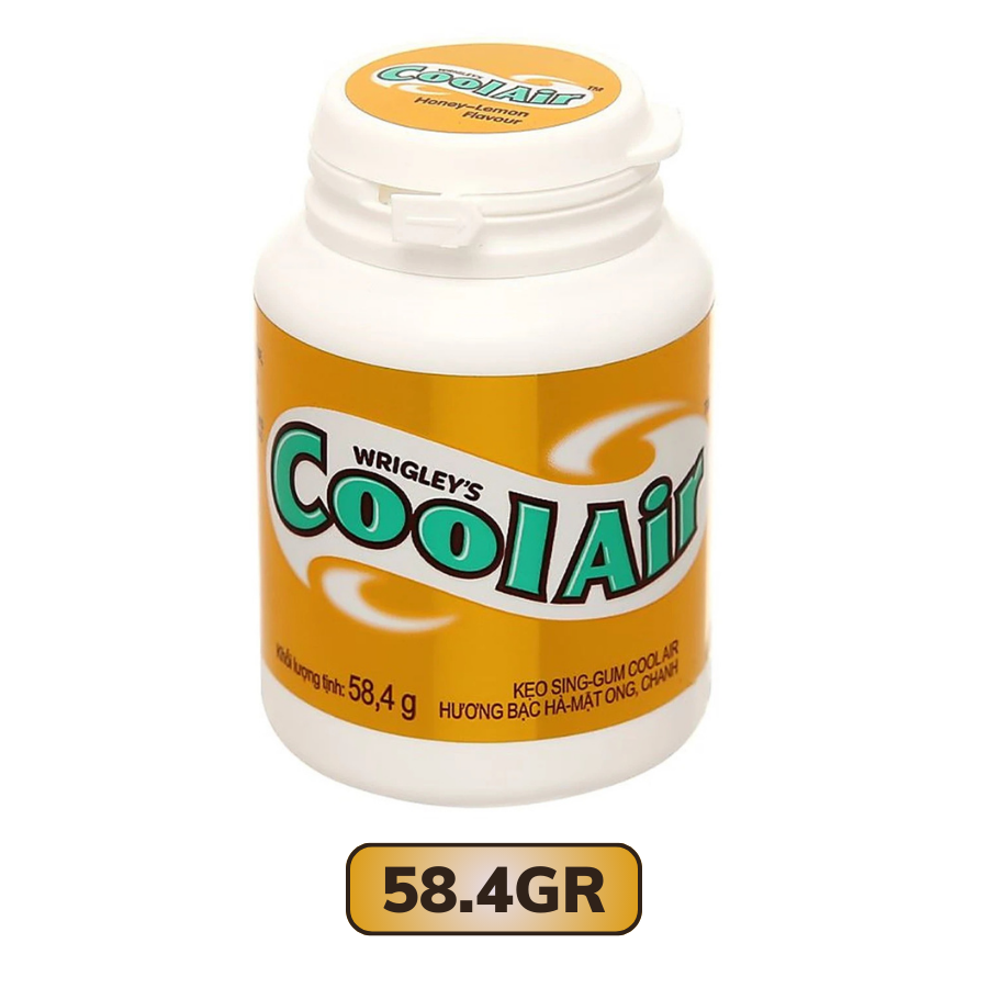 Kẹo cao su CoolAir hương bạc hà mật ong chanh