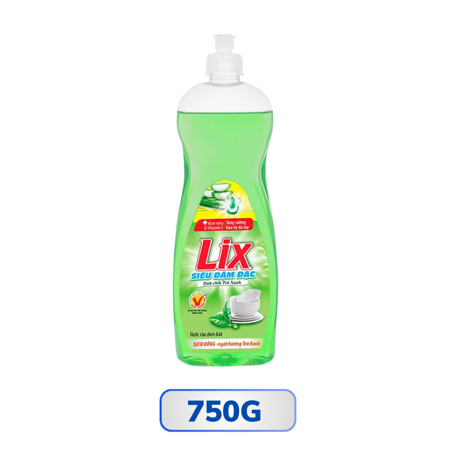 Nước rửa chén Lix siêu sạch tinh chất trà xanh