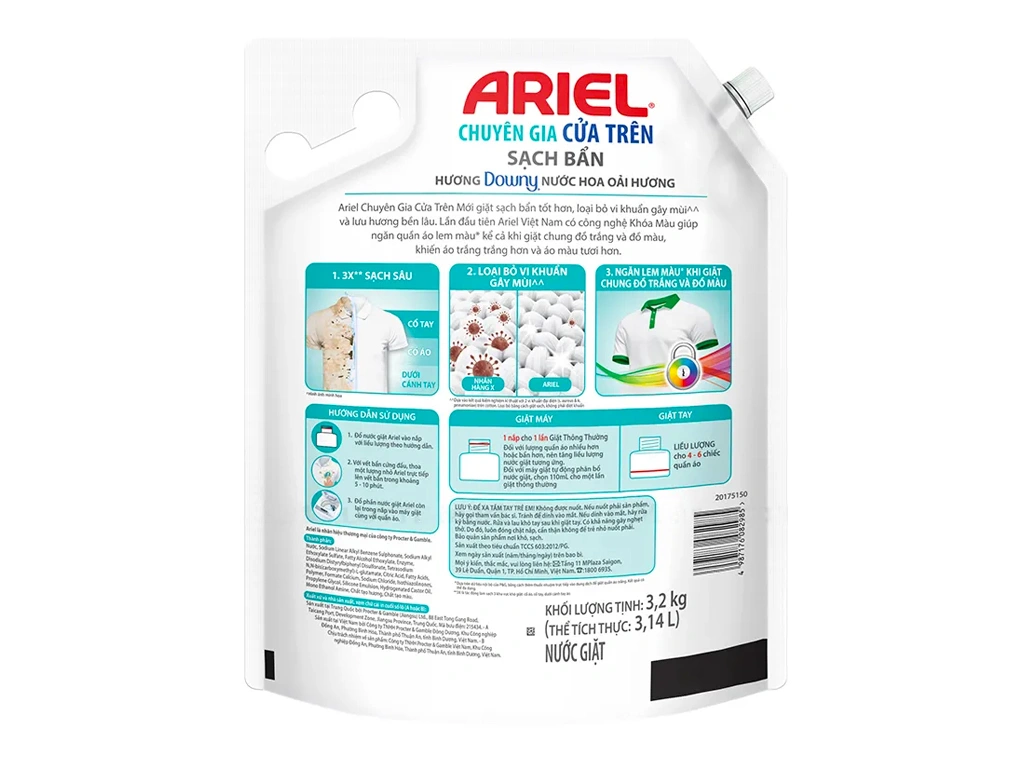 Ariel Front Load Expert Liquid Laundry Detergent - Downy Lavender Perfume