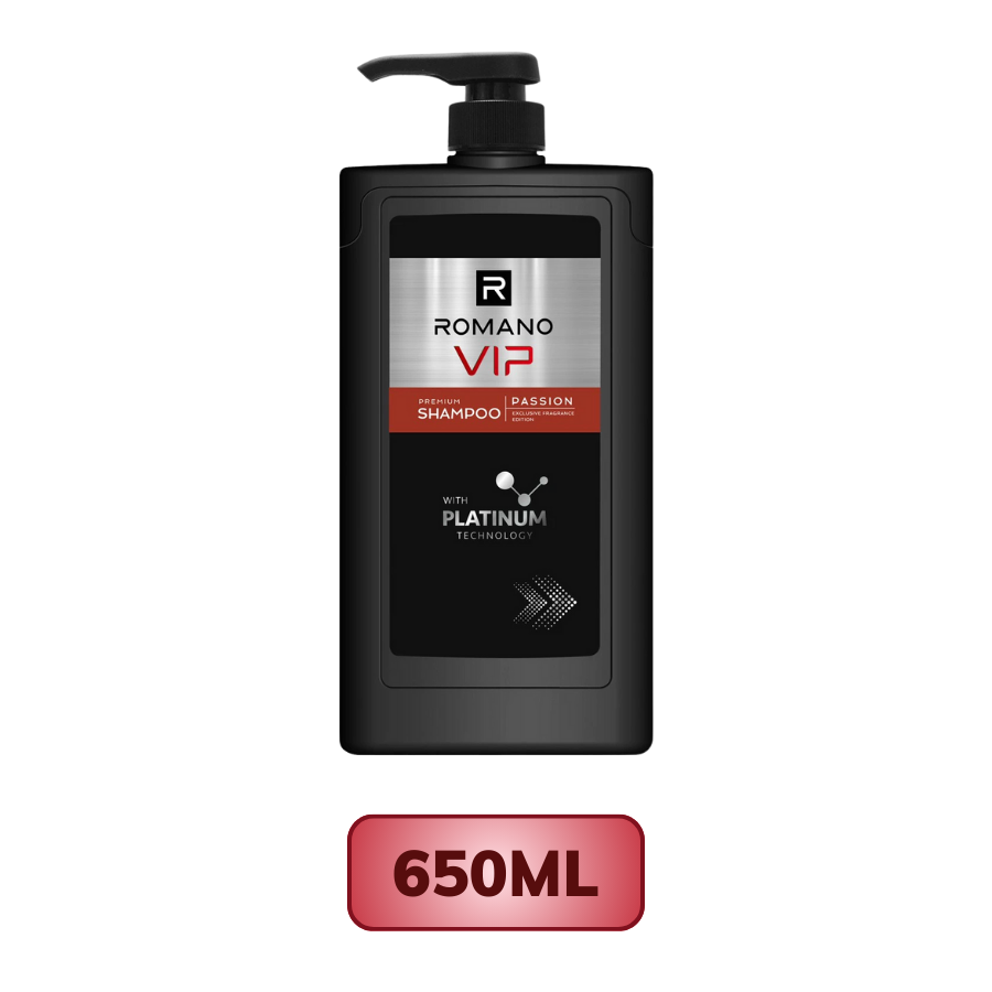 Dầu Gội Nước Hoa Cao Cấp Romano Vip 180G/ 650G