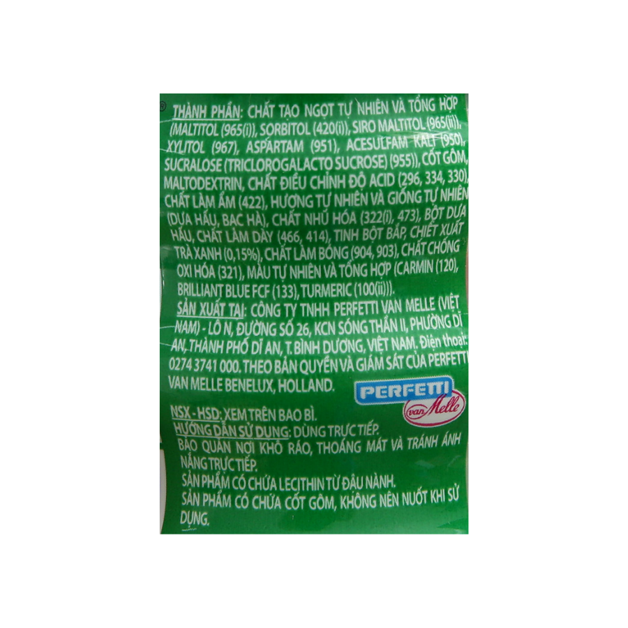 Kẹo Gum Mentos không đường hương dưa hấu