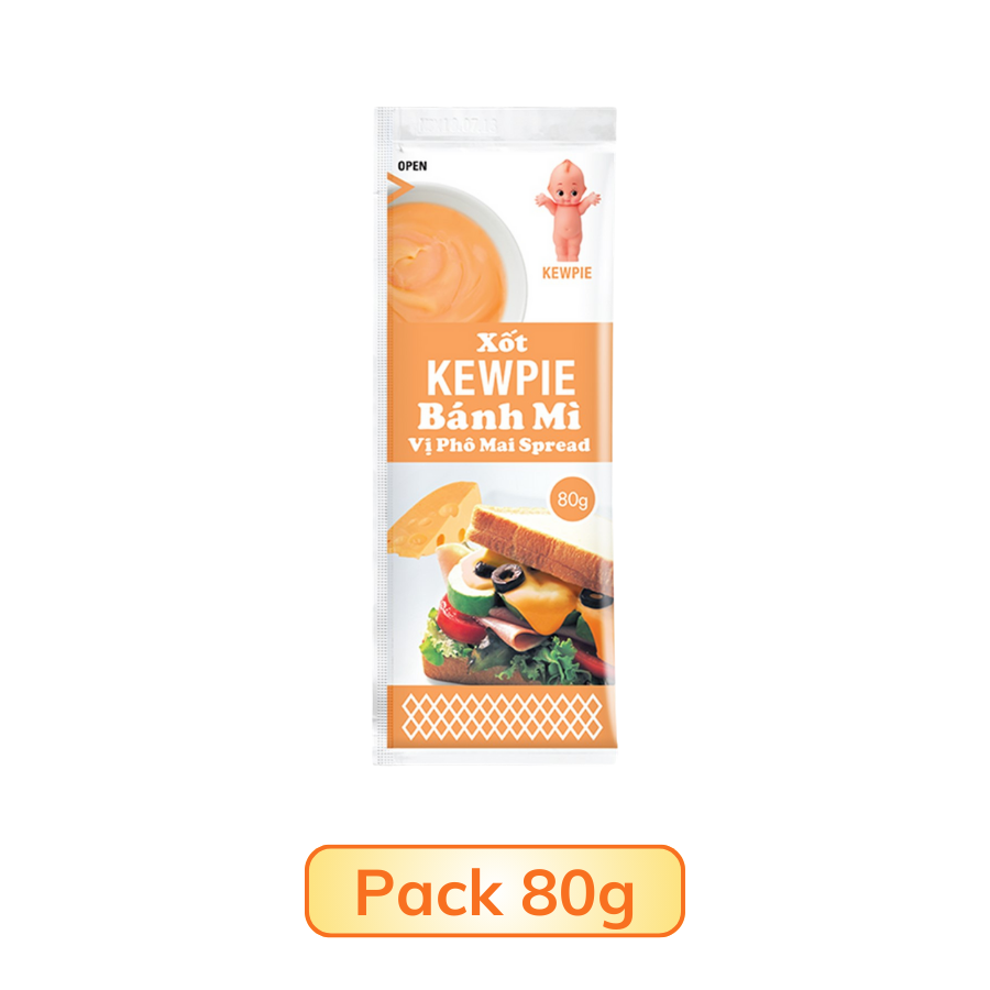 Xốt Kewpie Bánh Mì Vị Phô Mai 800G/80G