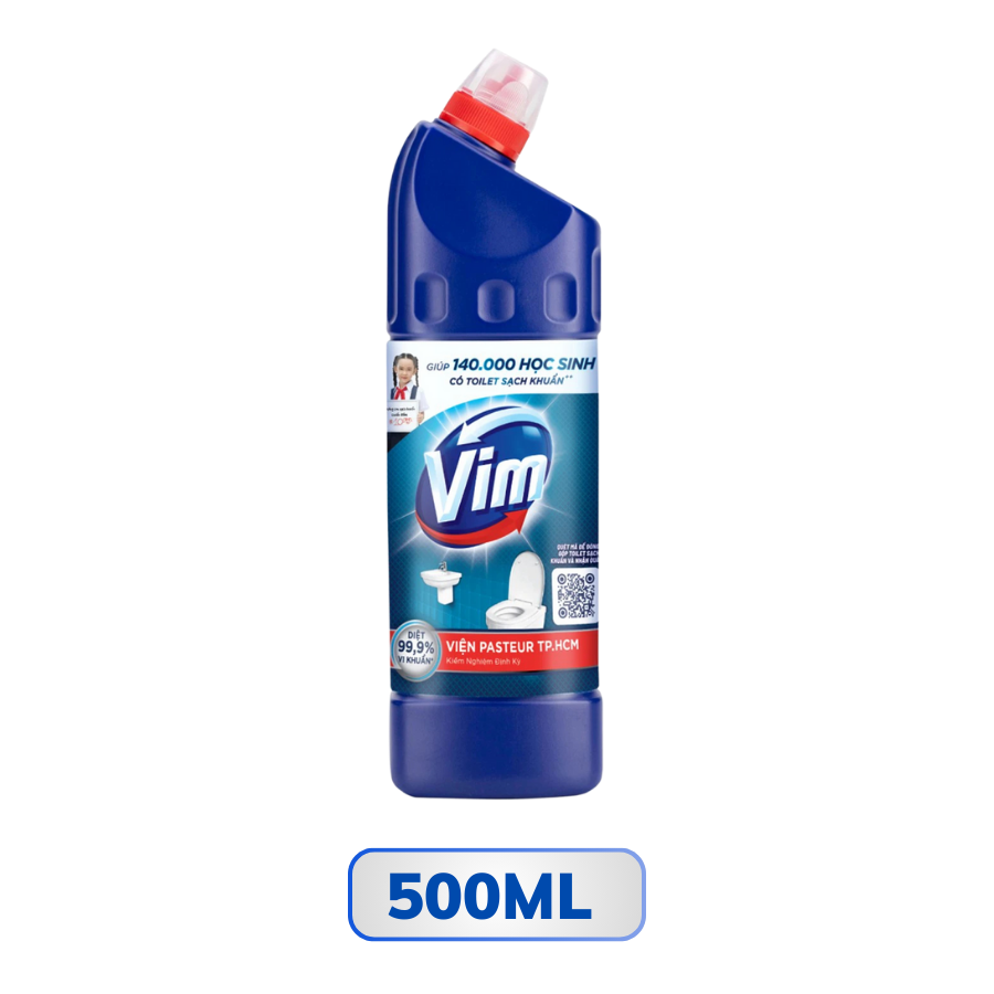 Nước tẩy bồn cầu & nhà tắm VIM diệt khuẩn 500ML/ 800ML