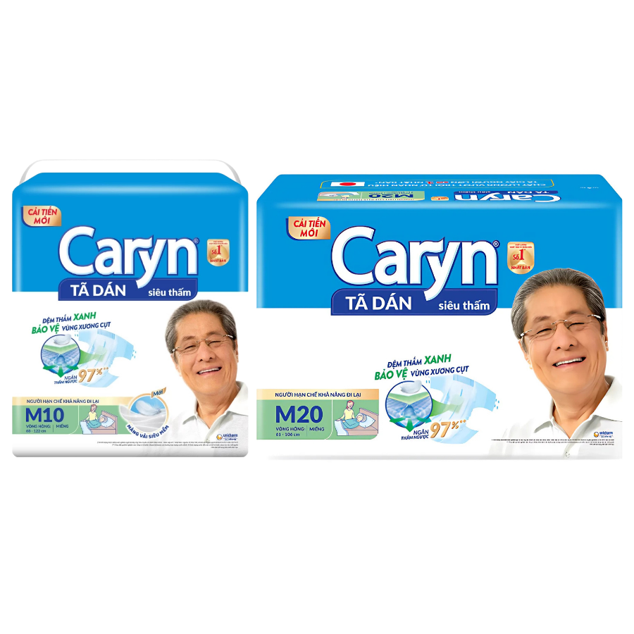 Tấm đệm lót người lớn siêu thấm Caryn Đệm xanh size M