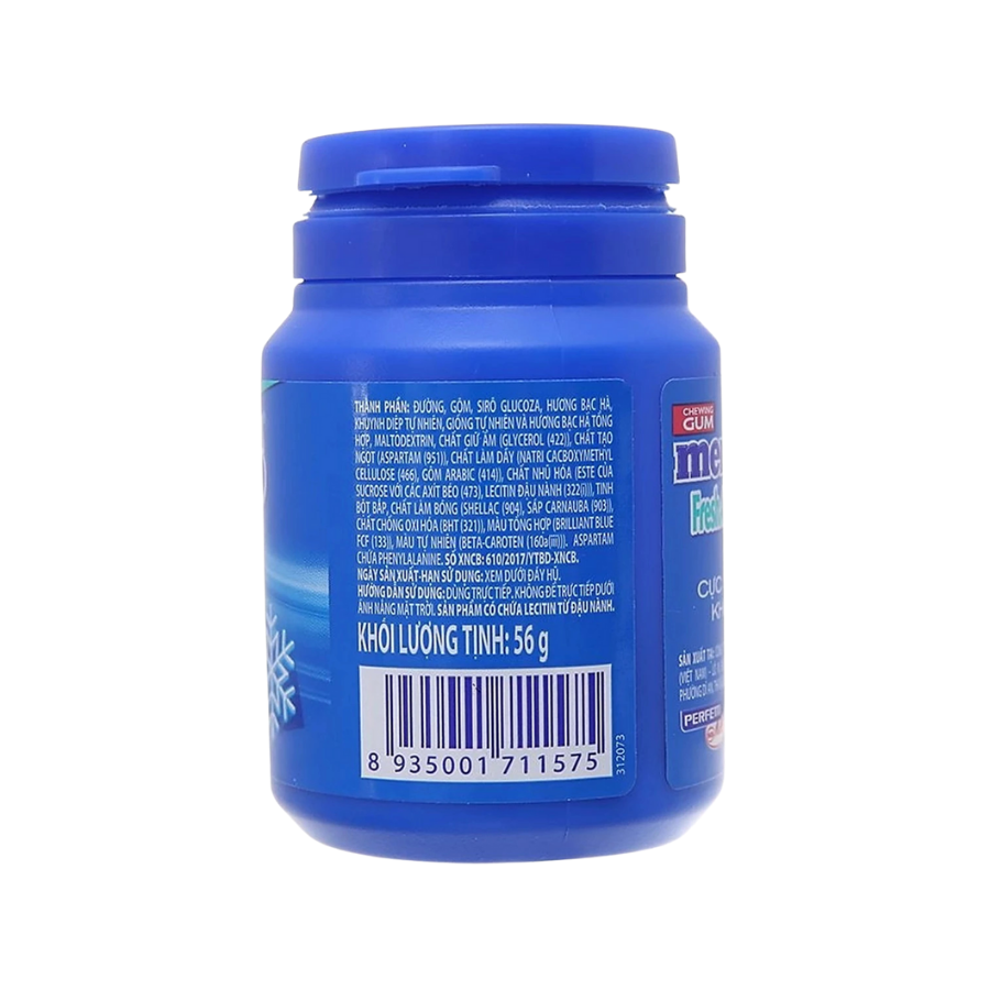 Hộp Kẹo Gum Mentos Fresh Action Bạc Hà Khuynh Diệp