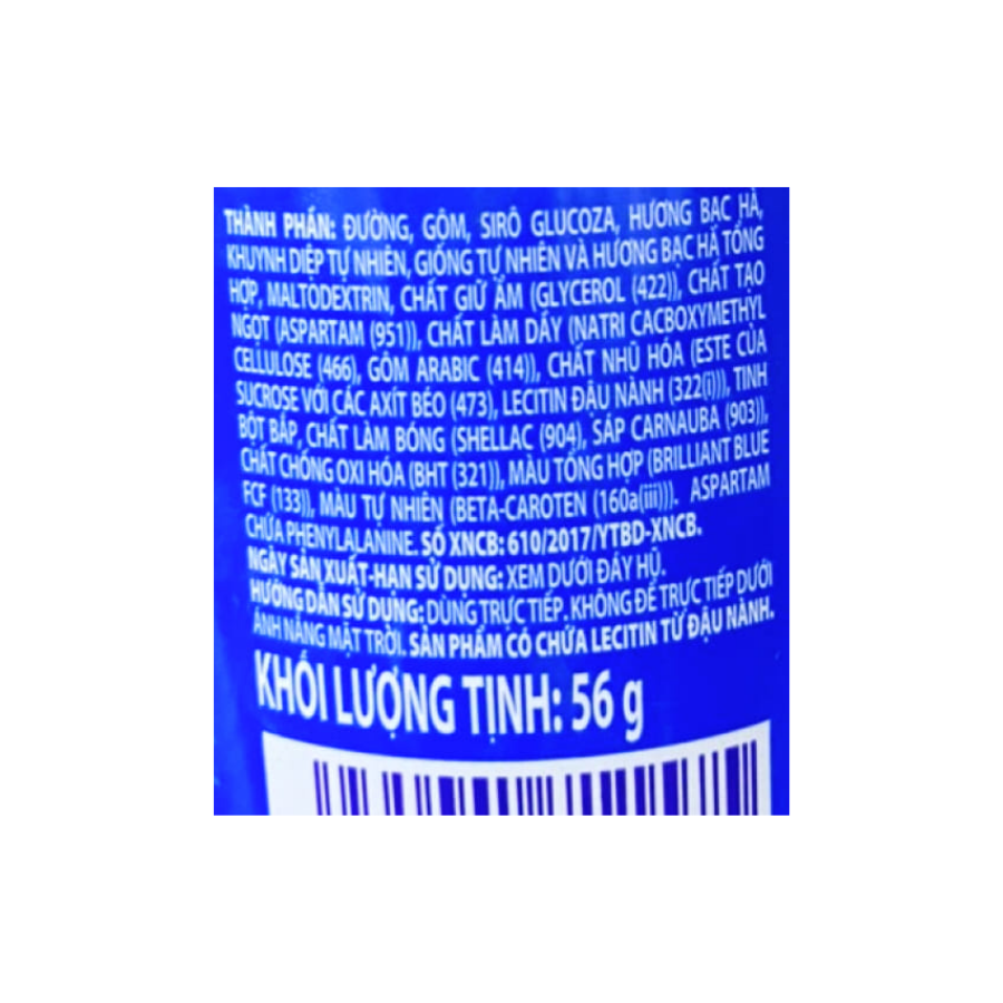 Hộp Kẹo Gum Mentos Fresh Action Bạc Hà Khuynh Diệp