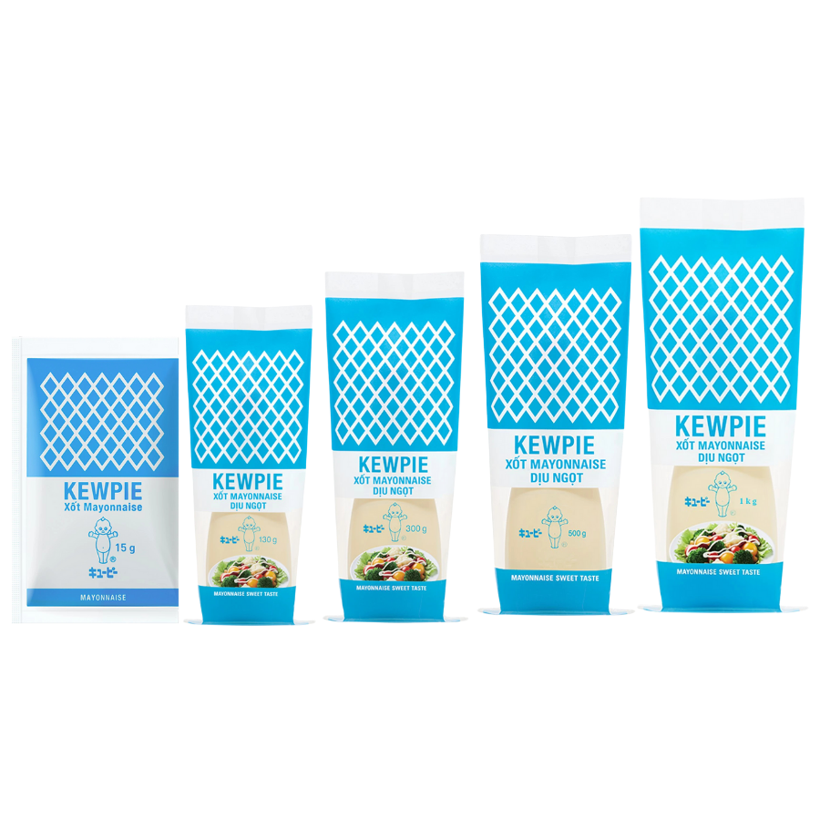 Xốt mayonnaise Kewpie Dịu ngọt 1KG/500G/300G/130G/15G
