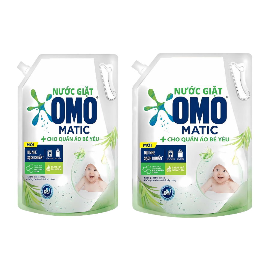 Nước giặt OMO Matic cho quần áo bé yêu