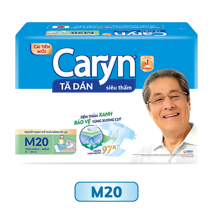 Tấm đệm lót người lớn siêu thấm Caryn Đệm xanh size M