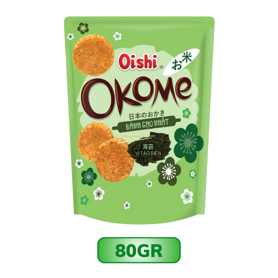 Bánh Gạo Nhật Vị Tảo Biển Okome 80G/100G