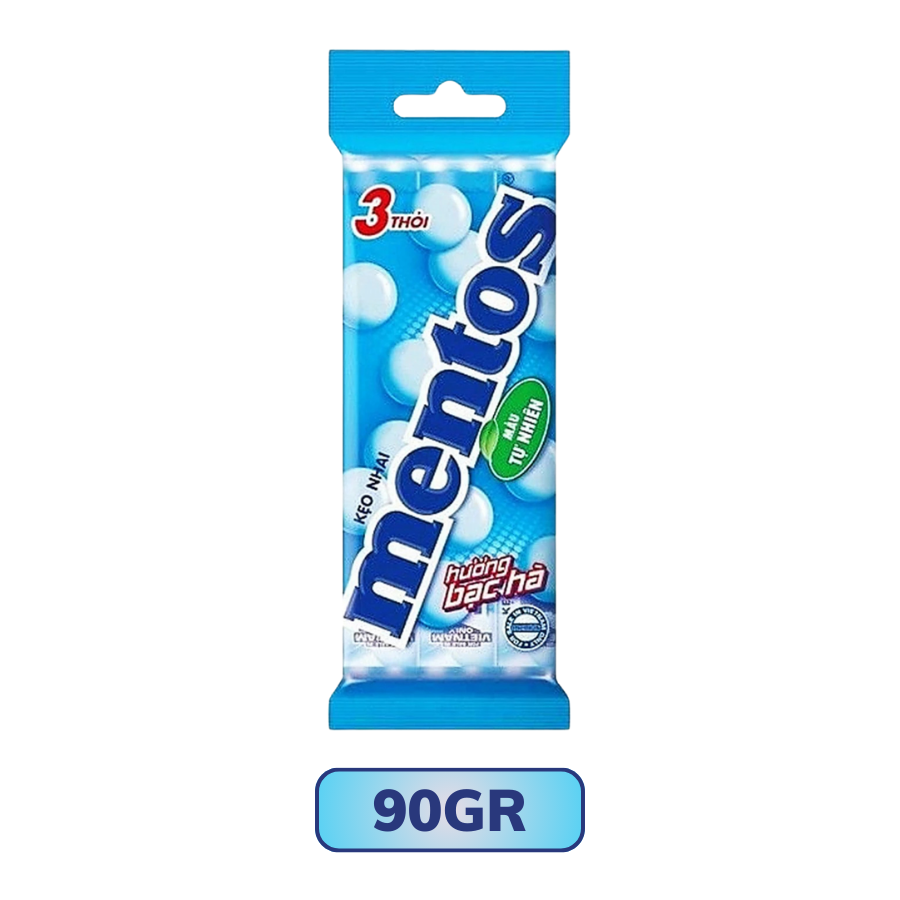 Kẹo Nhai Mentos Hương Bạc Hà - 3 thỏi